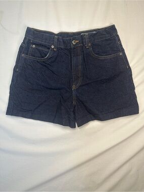 Zara Dark Blue Denim Shorts